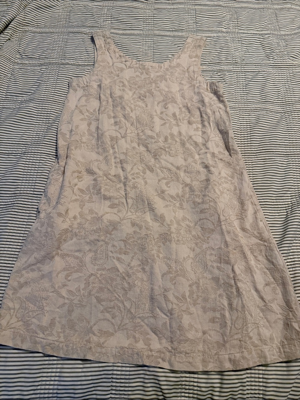 Floral Jacquard Sleeveless Dress